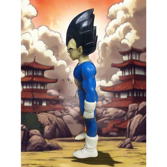 1996 Bandai Irwin Dragon Ball Z DBZ Saga Continues Vegeta 5" Action Figure - Picture 4 of 5